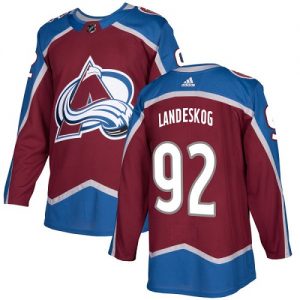 Dětské NHL Colorado Avalanche dresy 92 Gabriel Landeskog Authentic Burgundy Červené Adidas Domácí