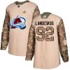 Dětské NHL Colorado Avalanche dresy 92 Gabriel Landeskog Authentic Camo Adidas Veterans Day Practice