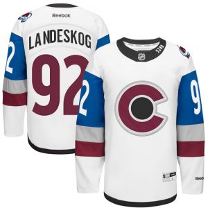 Dětské NHL Colorado Avalanche dresy 92 Gabriel Landeskog Authentic Bílý Reebok 2016 Stadium Series