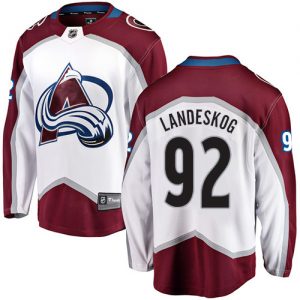 Dětské NHL Colorado Avalanche dresy 92 Gabriel Landeskog Breakaway Bílý Fanatics Branded Venkovní