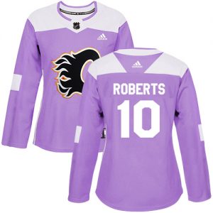 Dámské NHL Calgary Flames dresy Gary Roberts 10 Authentic Nachový Adidas Fights Cancer Practice