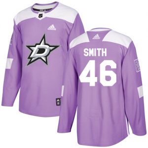 Pánské NHL Dallas Stars dresy 46 Gemel Smith Authentic Nachový Adidas Fights Cancer Practice