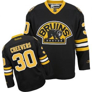 Dámské NHL Boston Bruins dresy Gerry Cheevers 30 Authentic Černá Reebok Alternativní hokejové dresy