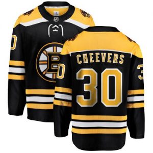 Dětské NHL Boston Bruins dresy Gerry Cheevers 30 Breakaway Černá Fanatics Branded Domácí