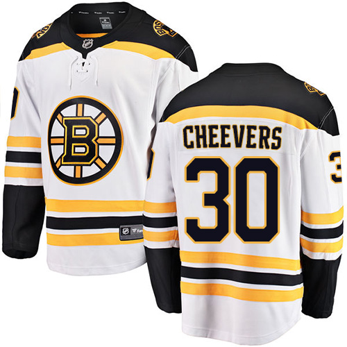 Dětské NHL Boston Bruins dresy Gerry Cheevers 30 Breakaway Bílý Fanatics Branded Venkovní