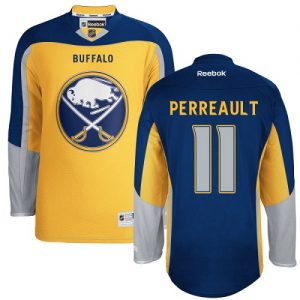 Dámské NHL Buffalo Sabres dresy Gilbert Perreault 11 Authentic Zlato Reebok Alternativní hokejové dresy
