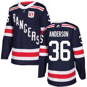 Pánské NHL New York Rangers dresy 36 Glenn Anderson Authentic Námořnická modrá Adidas 2018 Winter Classic
