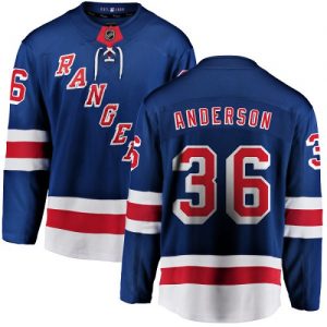 Pánské NHL New York Rangers dresy 36 Glenn Anderson Breakaway Kuninkaallisen modrá Fanatics Branded Domácí