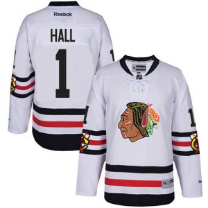 Dětské NHL Chicago Blackhawks dresy 1 Glenn Hall Authentic Bílý Reebok 2017 Winter Classic