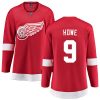 Dámské NHL Detroit Red Wings dresy 9 Gordie Howe Breakaway Červené Fanatics Branded Domácí