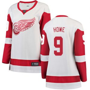 Dámské NHL Detroit Red Wings dresy 9 Gordie Howe Breakaway Bílý Fanatics Branded Venkovní