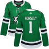 Dámské NHL Dallas Stars dresy 1 Gump Worsley Authentic Zelená Adidas Domácí