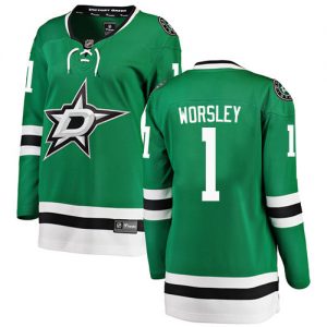 Dámské NHL Dallas Stars dresy 1 Gump Worsley Breakaway Zelená Fanatics Branded Domácí