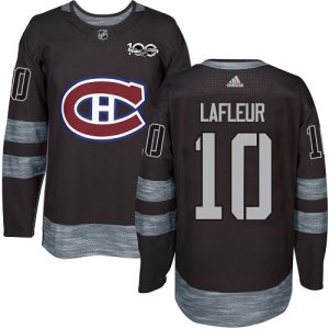Pánské NHL Montreal Canadiens dresy 10 Guy Lafleur Authentic Černá Adidas 1917 2017 100th Anniversary