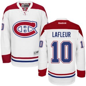 Pánské NHL Montreal Canadiens dresy 10 Guy Lafleur Authentic Bílý Reebok Venkovní hokejové dresy