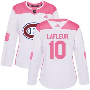 Dámské NHL Montreal Canadiens dresy 10 Guy Lafleur Authentic Bílý Růžový Adidas Fashion