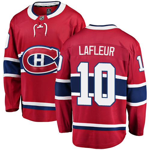 Pánské NHL Montreal Canadiens dresy 10 Guy Lafleur Breakaway Červené Fanatics Branded Domácí