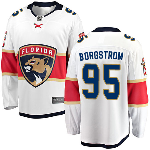 Dětské NHL Florida Panthers dresy 95 Henrik Borgstrom Breakaway Bílý Fanatics Branded Venkovní