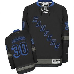 Pánské NHL New York Rangers dresy 30 Henrik Lundqvist Authentic Černá Reebok hokejové dresy