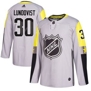 Dětské NHL New York Rangers dresy 30 Henrik Lundqvist Authentic Šedá Adidas 2018 All Star Metro Division