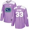 Dětské NHL Vancouver Canucks dresy 33 Henrik Sedin Authentic Nachový Adidas Fights Cancer Practice