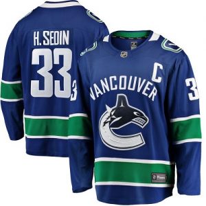 Dětské NHL Vancouver Canucks dresy 33 Henrik Sedin Breakaway modrá Fanatics Branded Domácí