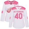 Dámské NHL Detroit Red Wings dresy 40 Henrik Zetterberg Authentic Bílý Růžový Adidas Fashion