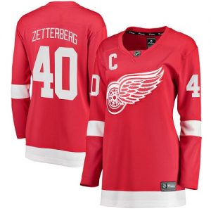 Dámské NHL Detroit Red Wings dresy 40 Henrik Zetterberg Breakaway Červené Fanatics Branded Domácí