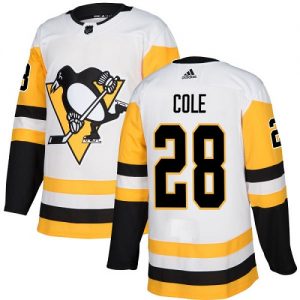 Dámské NHL Pittsburgh Penguins dresy 28 Ian Cole Authentic Bílý Adidas Venkovní