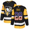 Dětské NHL Pittsburgh Penguins dresy 28 Ian Cole Authentic Černá Adidas USA Flag Fashion