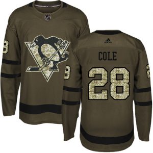 Dětské NHL Pittsburgh Penguins dresy 28 Ian Cole Authentic Zelená Adidas Salute to Service