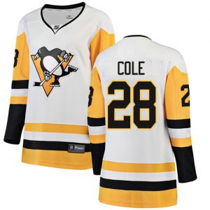 Dámské NHL Pittsburgh Penguins dresy 28 Ian Cole Breakaway Bílý Fanatics Branded Venkovní