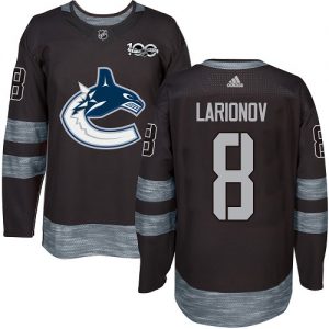 Pánské NHL Vancouver Canucks dresy 8 Igor Larionov Authentic Černá Adidas 1917 2017 100th Anniversary