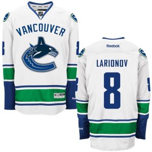 Pánské NHL Vancouver Canucks dresy 8 Igor Larionov Authentic Bílý Reebok Venkovní hokejové dresy