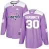 Pánské NHL Washington Capitals dresy 30 Ilya Samsonov Authentic Nachový Adidas Fights Cancer Practice