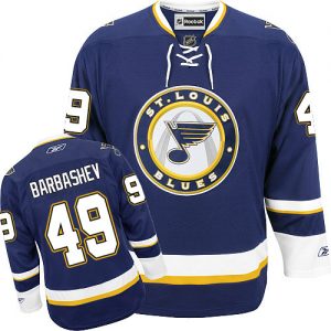 Pánské NHL St. Louis Blues dresy 49 Ivan Barbashev Authentic Námořnická modrá Reebok Alternativní hokejové dresy