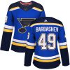 Dámské NHL St. Louis Blues dresy 49 Ivan Barbashev Authentic královská modrá Adidas Domácí