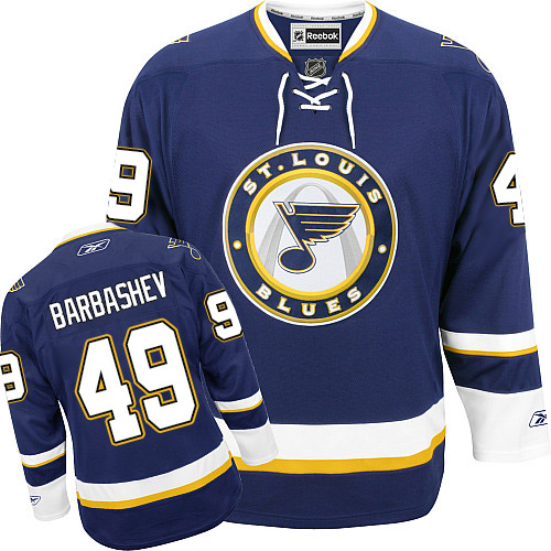 Dětské NHL St. Louis Blues dresy 49 Ivan Barbashev Authentic Námořnická modrá Reebok Alternativní hokejové dresy