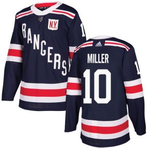 Pánské NHL New York Rangers dresy 10 J.T. Miller Authentic Námořnická modrá Adidas 2018 Winter Classic