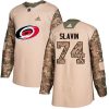 Dětské NHL Carolina Hurricanes dresy 74 Jaccob Slavin Authentic Camo Adidas Veterans Day Practice