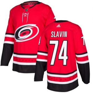 Pánské NHL Carolina Hurricanes dresy 74 Jaccob Slavin Premier Červené Adidas Domácí
