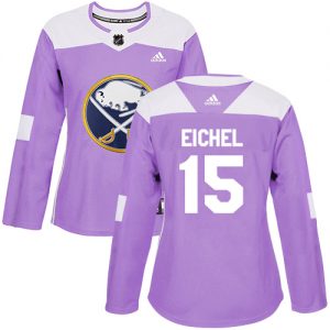 Dámské NHL Buffalo Sabres dresy Jack Eichel 15 Authentic Nachový Adidas Fights Cancer Practice