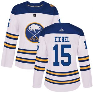 Dámské NHL Buffalo Sabres dresy Jack Eichel 15 Authentic Bílý Adidas 2018 Winter Classic