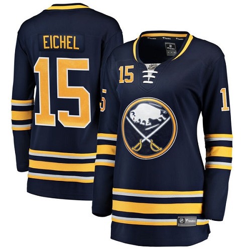 Dámské NHL Buffalo Sabres dresy Jack Eichel 15 Breakaway Námořnická modrá Fanatics Branded Domácí