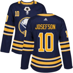 Dámské NHL Buffalo Sabres dresy Jacob Josefson 10 Authentic Námořnická modrá Adidas Domácí