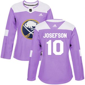 Dámské NHL Buffalo Sabres dresy Jacob Josefson 10 Authentic Nachový Adidas Fights Cancer Practice
