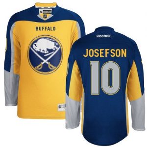 Dětské NHL Buffalo Sabres dresy Jacob Josefson 10 Authentic Zlato Reebok Alternativní hokejové dresy