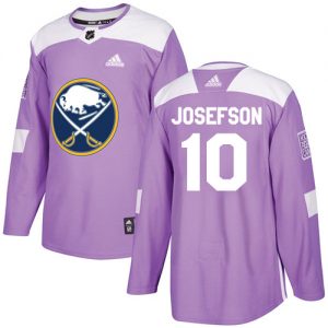 Dětské NHL Buffalo Sabres dresy Jacob Josefson 10 Authentic Nachový Adidas Fights Cancer Practice