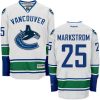 Dámské NHL Vancouver Canucks dresy 25 Jacob Markstrom Authentic Bílý Reebok Venkovní hokejové dresy