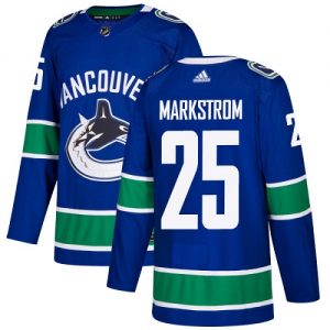 Dětské NHL Vancouver Canucks dresy 25 Jacob Markstrom Authentic modrá Adidas Domácí